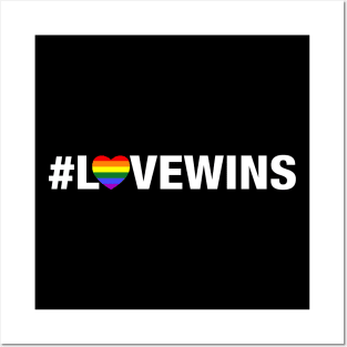 Love Wins (white) Posters and Art